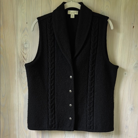Appleseed’s Cable Knit Vest Size MP - Picture 1 of 7